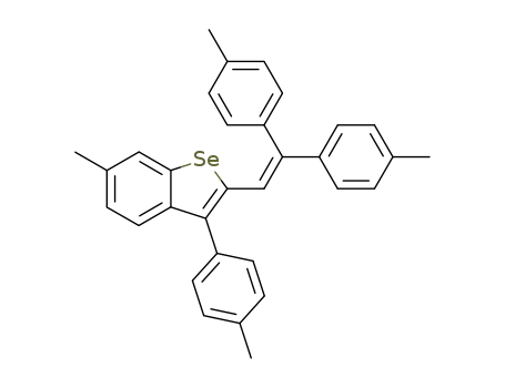 2-(2,2-Di-p-tolyl-vinyl)-6-methyl-3-p-tolyl-benzo[b]selenophene
