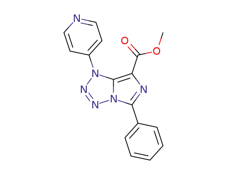 7-methoxycarbonyl-5-phenyl-1-(4-pyridyl)imidazo<1,5-d>tetrazole