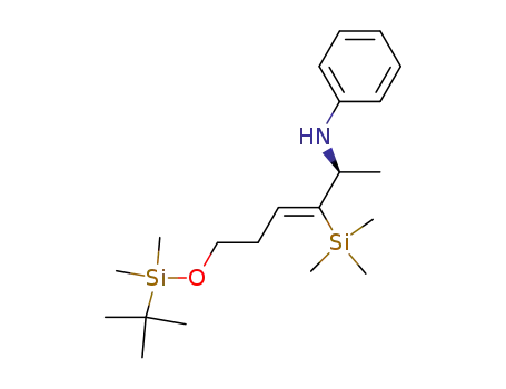 [(Z)-(S)-5-(tert-Butyl-dimethyl-silanyloxy)-1-methyl-2-trimethylsilanyl-pent-2-enyl]-phenyl-amine