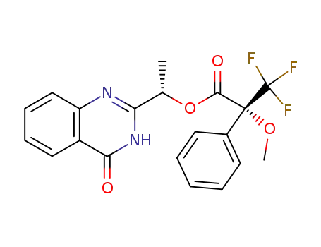 (R)-3,3,3-Trifluoro-2-methoxy-2-phenyl-propionic acid (S)-1-(4-oxo-3,4-dihydro-quinazolin-2-yl)-ethyl ester