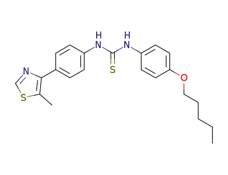 1-[4-(5-methyl-thiazol-4-yl)-phenyl]-3-(4-pentyloxy-phenyl)-thiourea