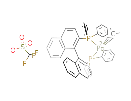 [((R)-2,2'-bis(diphenylphosphino)-1,1'-binaphthyl)Pd(η3-1,1-dimethylallyl)][CF3SO3]