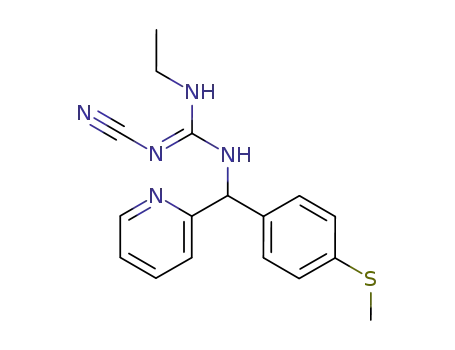 Guanidine,
N-cyano-N'-ethyl-N''-[[4-(methylthio)phenyl]-2-pyridinylmethyl]-
