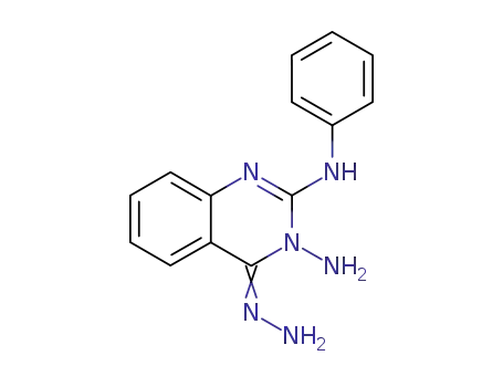 Molecular Structure of 106584-45-6 (2-anilino-3-aminoquinazoline-4(3H)-hydrazone)