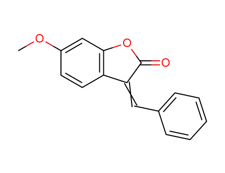 Molecular Structure of 4940-53-8 (2(3H)-Benzofuranone, 6-methoxy-3-(phenylmethylene)-)