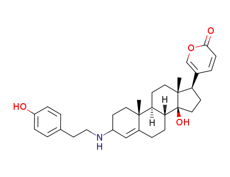 (3beta)-14-hydroxy-3-{[2-(4-hydroxyphenyl)ethyl]amino}bufa-4,20,22-trienolide