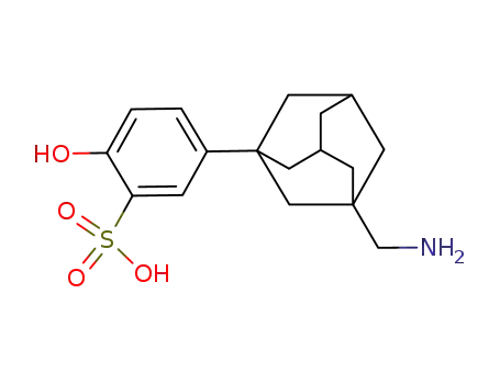 Molecular Structure of 136611-70-6 (1-(3-sulfo-4-hydroxyphenyl)-3-aminomethyladamantane)