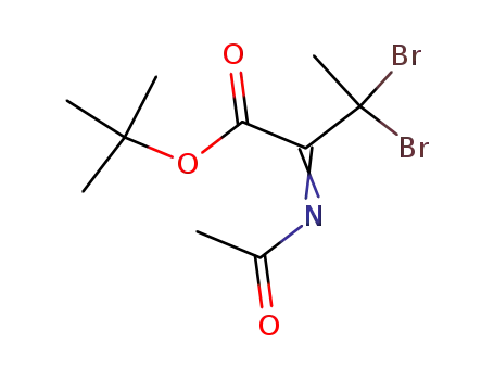 Butanoic acid, 2-(acetylimino)-3,3-dibromo-, 1,1-dimethylethyl ester