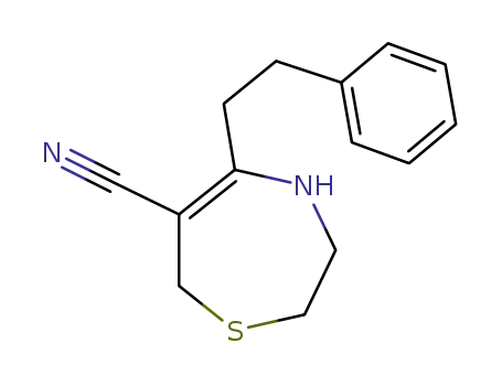 5-phenethyl-2,3,4,7-tetrahydro[1,4]thiazepine-6-carbonitrile