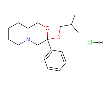 Pyrido[2,1-c][1,4]oxazine,octahydro-3-(2-methylpropoxy)-3-phenyl-, hydrochloride (1:1)