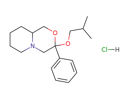 Molecular Structure of 126806-99-3 (3-(2-methylpropoxy)-3-phenyloctahydropyrido[2,1-c][1,4]oxazine hydrochloride)