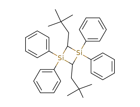 1,3-Disilacyclobutane, 2,4-bis(2,2-dimethylpropyl)-1,1,3,3-tetraphenyl-,
cis-