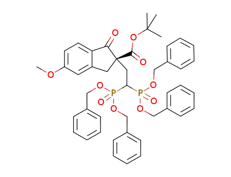 (R)-tert-butyl 2-(2,2-bis(bisbenzyloxyphosphoryl)ethyl)-5-methoxy-1-oxo-2,3-dihydro-1H-indene-2-carboxylate