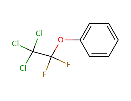 Molecular Structure of 713-61-1 (α,α-difluoro-β,β,β-trichloroethoxybenzene)