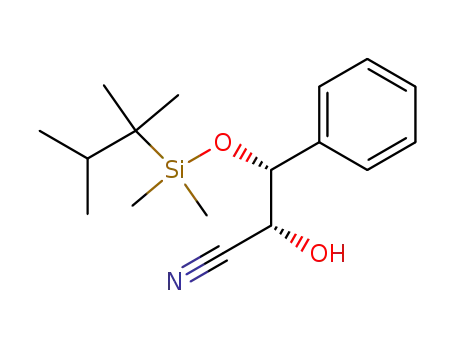3-(Dimethylthexylsiloxy)-2-hydroxy-3-phenylpropannitril