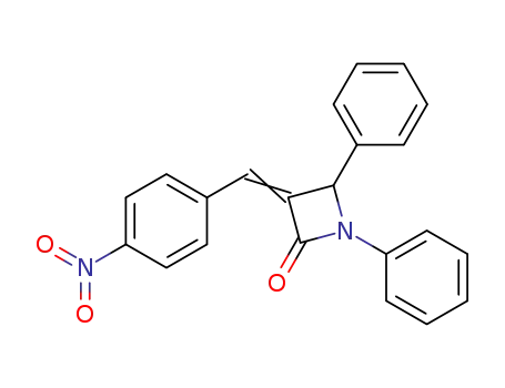2-Azetidinone, 3-[(4-nitrophenyl)methylene]-1,4-diphenyl-
