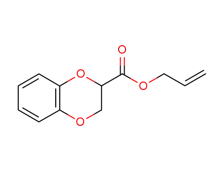 Molecular Structure of 92405-57-7 (1,4-Benzodioxin-2-carboxylic acid, 2,3-dihydro-, 2-propenyl ester)