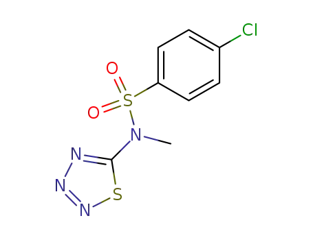 4-chloro-<i>N</i>-methyl-<i>N</i>-[1,2,3,4]thiatriazol-5-yl-benzenesulfonamide