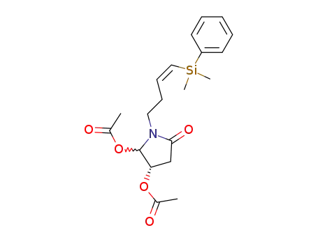 (Z)-(4S,5RS)-4,5-diacetyloxy-1-<4-(dimethylphenylsilyl)-3-butenyl>-2-pyirrolidinone