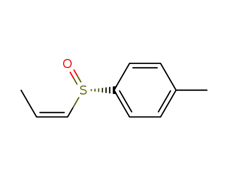 Molecular Structure of 134356-77-7 (Benzene, 1-methyl-4-[(S)-(1Z)-1-propenylsulfinyl]-)