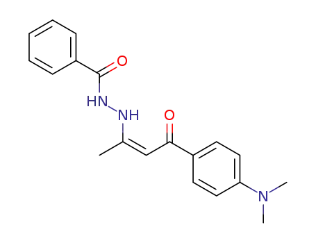 Benzoic acid N'-[(Z)-3-(4-dimethylamino-phenyl)-1-methyl-3-oxo-propenyl]-hydrazide