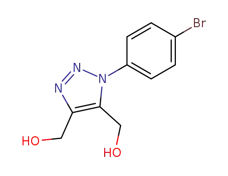 Molecular Structure of 104503-31-3 (1-(4-Bromophenyl)-1,2,3-triazole-4,5-dimethanol)