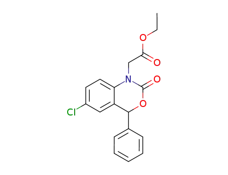 ethyl (6-chloro-2-oxo-4-phenyl-2H-3,1-benzoxazin-1(4H)-yl)acetate