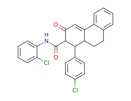 1-(4-Chloro-phenyl)-3-oxo-1,2,3,9,10,10a-hexahydro-phenanthrene-2-carboxylic acid (2-chloro-phenyl)-amide