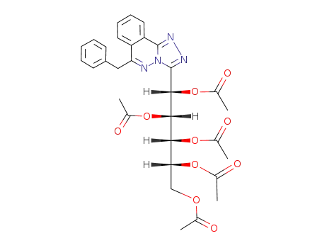 6-benzyl-3-(D-gluco-1,2,3,4,5-pentaacetoxypentyl)-1,2,4-triazolo<3,4-a>phthalazine