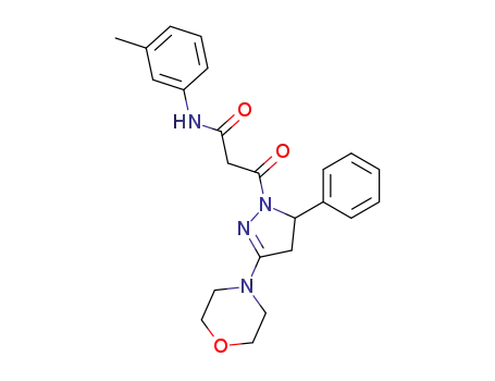 3-(3-Morpholin-4-yl-5-phenyl-4,5-dihydro-pyrazol-1-yl)-3-oxo-N-m-tolyl-propionamide