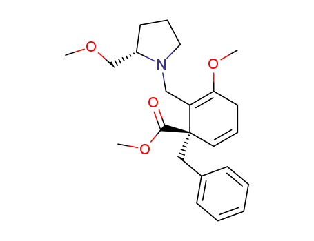 (2'S,3R)-3-benzyl-3-carbomethoxy-1-methoxy-2-<<2'-(methoxymethyl)pyrrolidinyl>methyl>-1,4-cyclohexadiene