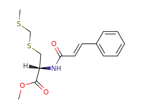 (R)-3-Methylsulfanylmethylsulfanyl-2-[(E)-(3-phenyl-acryloyl)amino]-propionic acid methyl ester