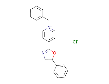 Pyridinium, 1-(phenylmethyl)-4-(5-phenyl-2-oxazolyl)-, chloride