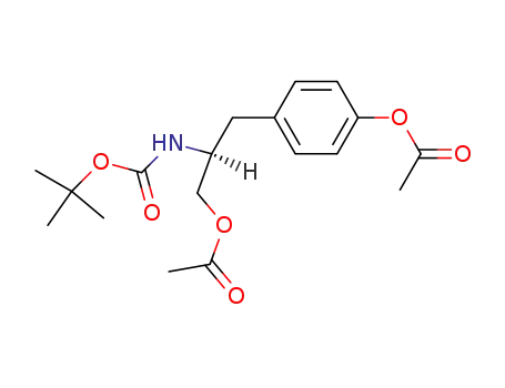 Molecular Structure of 121778-76-5 (Carbamic acid,
[(1S)-2-(acetyloxy)-1-[[4-(acetyloxy)phenyl]methyl]ethyl]-,
1,1-dimethylethyl ester)