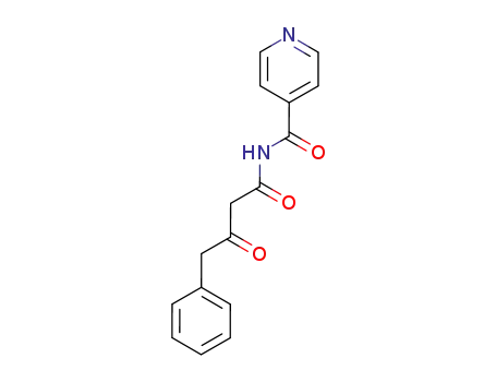 Molecular Structure of 84794-34-3 (4-Pyridinecarboxamide, N-(1,3-dioxo-4-phenylbutyl)-)