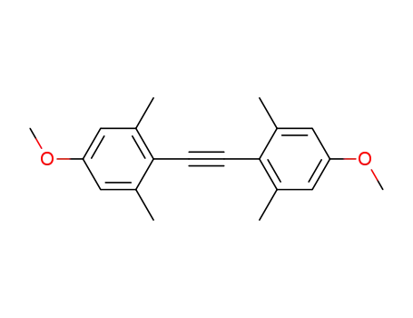 Molecular Structure of 90461-11-3 (Benzene, 1,1'-(1,2-ethynediyl)bis[4-methoxy-2,6-dimethyl-)