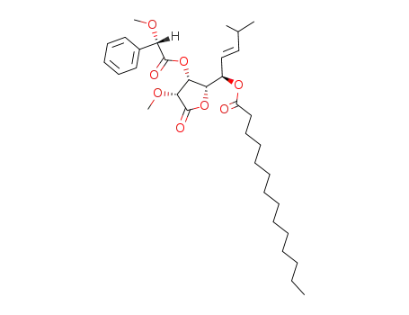 (S)-O-Methylmandelic acid derivative of (2R,3R,4S,5R)-3-Hydroxy-2-methoxy-8-methyl-5-tetradecanoylnon-6-ene 1,4-lactone