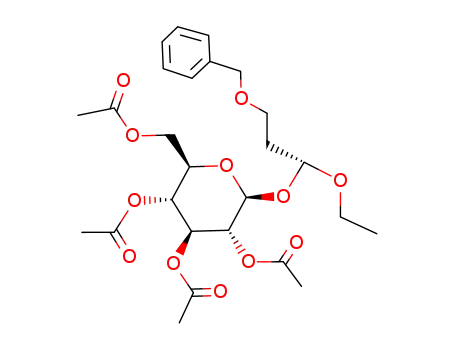 (1'R)-3-benzyloxy-1-ethoxypropyl 2,3,4,6-tetra-O-acetyl-β-D-glucopyranoside