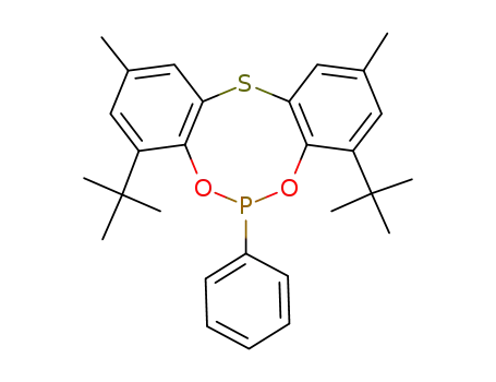 4,8-Di-tert-butyl-2,10-dimethyl-6-phenyl-5,7-dioxa-12-thia-6-phospha-dibenzo[a,d]cyclooctene