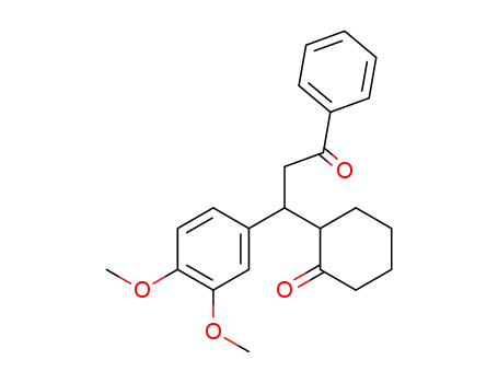 Cyclohexanone, 2-[1-(3,4-dimethoxyphenyl)-3-oxo-3-phenylpropyl]-