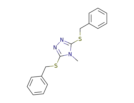 4-Methyl-3,5-bis[(phenylmethyl)thio]-4H-1,2,4-triazole