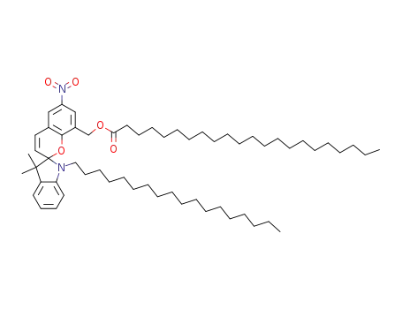 Molecular Structure of 103825-02-1 (Docosanoic acid,(1',3'-dihydro-3',3'-dimethyl- 6-nitro-1'-octadecylspiro[2H-1-benzopyran- 2,2'-[2H]indol]-8-yl)methyl ester )