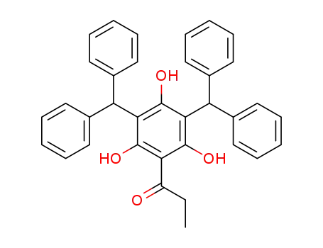 1-Propanone, 1-[3,5-bis(diphenylmethyl)-2,4,6-trihydroxyphenyl]-