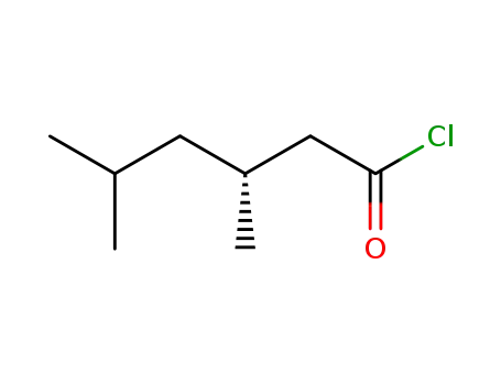 Molecular Structure of 82398-52-5 (Hexanoyl chloride, 3,5-dimethyl-, (R)-)