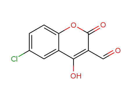 Molecular Structure of 113018-98-7 (4-HYDROXY-6-CHLORO-3-FORMYLCOUMARIN)