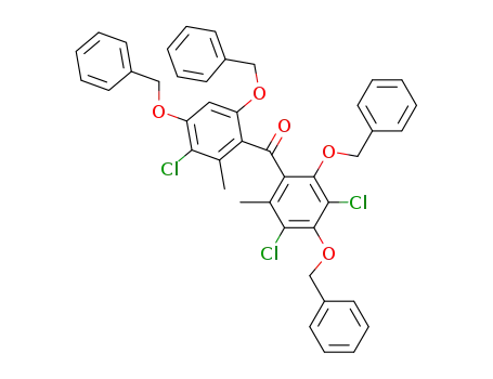 2,2',4,4'-tetrabenzyloxy-3,5,5'-trichloro-6,6'-dimethylbenzophenone