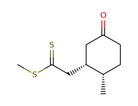 ((1S,2S)-2-Methyl-5-oxo-cyclohexyl)-dithioacetic acid methyl ester