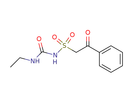 Molecular Structure of 68468-69-9 (N-(Benzoylmethylsulfonyl)-N'-ethylharnstoff)