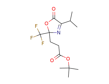 tert-butyl 3-[5-oxo-4-(propan-2-yl)-2-(trifluoromethyl)-2,5-dihydro-1,3-oxazol-2-yl]propanoate