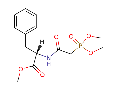 Molecular Structure of 82283-65-6 ((S)-2-[2-(Dimethoxy-phosphoryl)-acetylamino]-3-phenyl-propionic acid methyl ester)